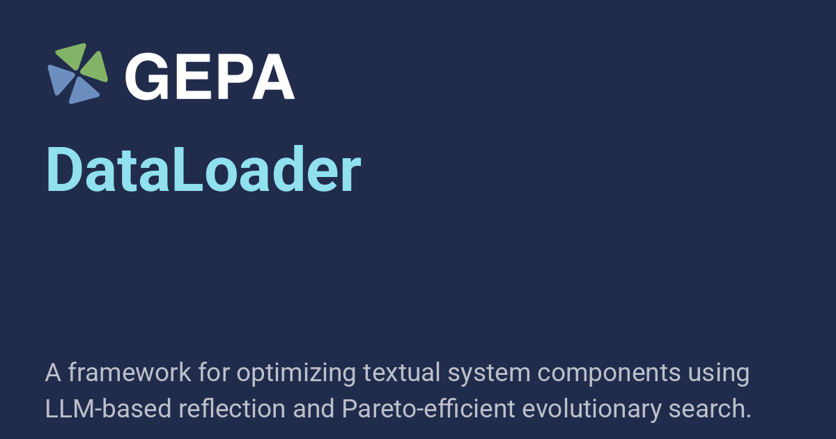 performance dataloader solution Images High Quality... DataLoader - GEPA