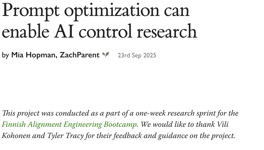 LessWrong Backdoor Detection